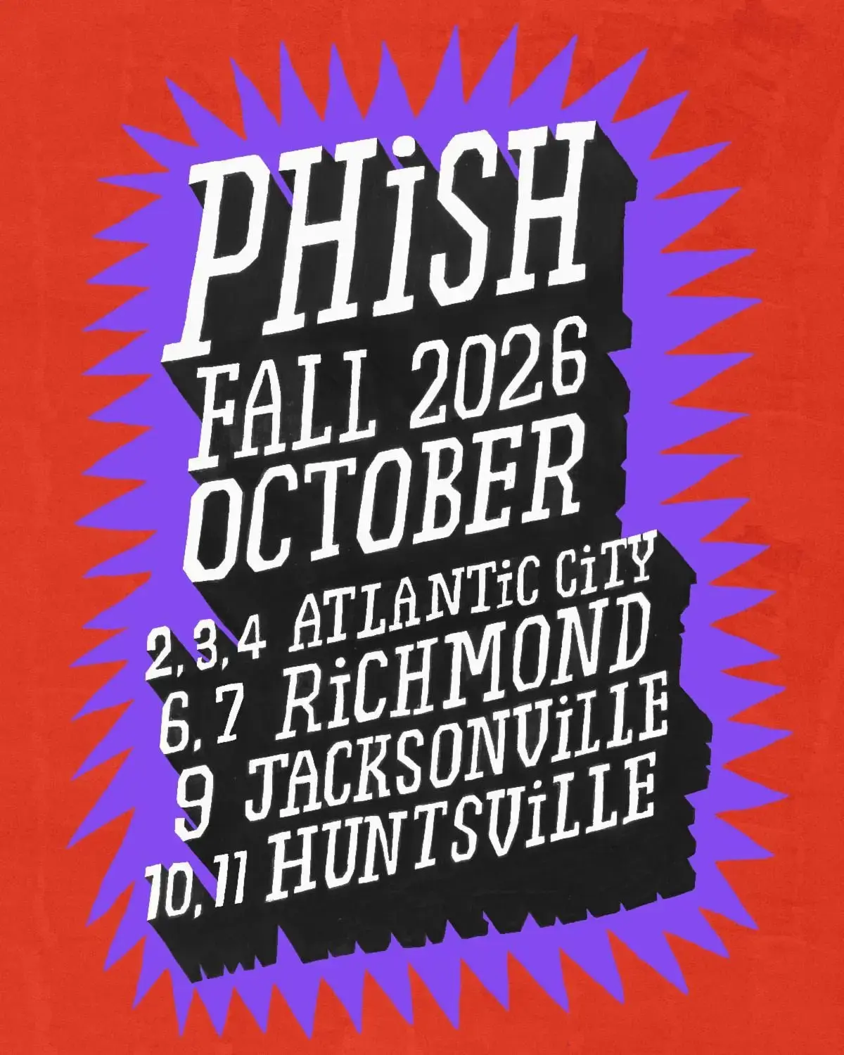 Phish anunță turneul din octombrie 2026: Trei nopți magice în Atlantic City